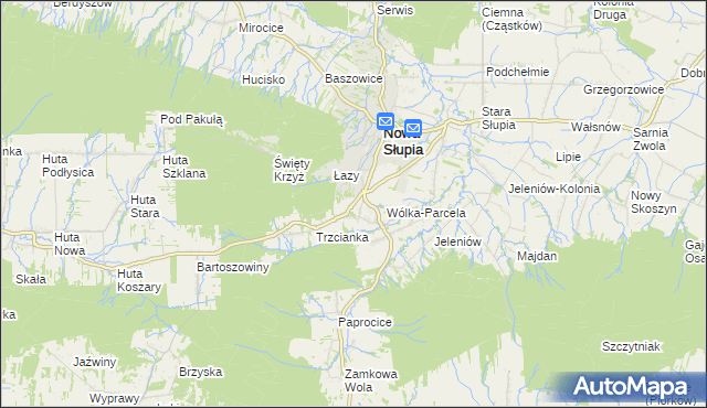 mapa Milanowska Wólka, Milanowska Wólka na mapie Targeo