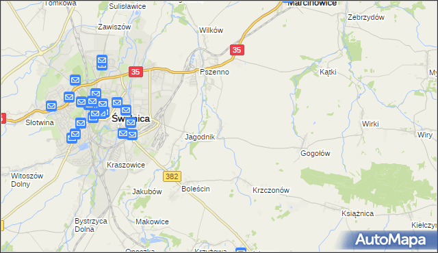 mapa Miłochów, Miłochów na mapie Targeo