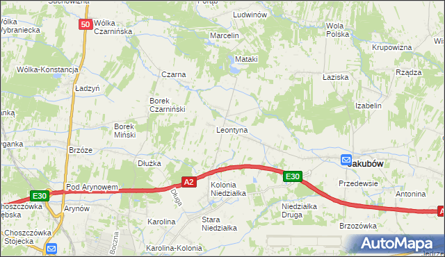 mapa Mistów, Mistów na mapie Targeo
