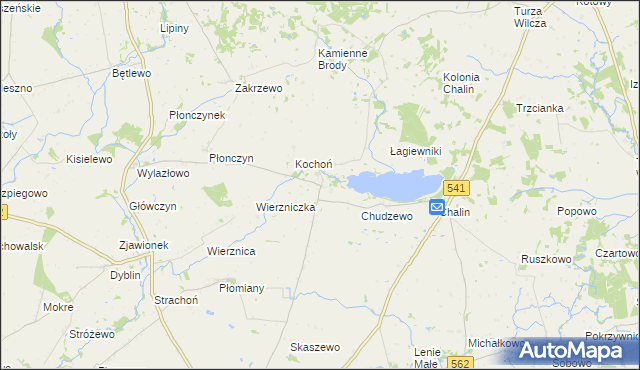 mapa Mokowo, Mokowo na mapie Targeo