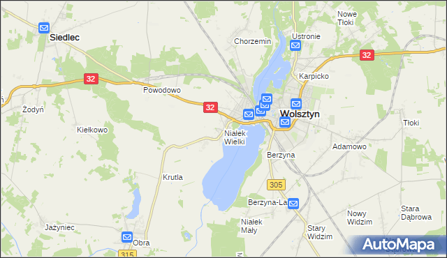 mapa Niałek Wielki, Niałek Wielki na mapie Targeo