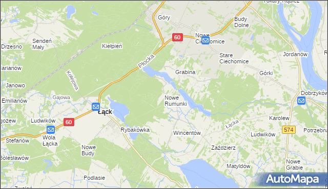 mapa Nowe Rumunki, Nowe Rumunki na mapie Targeo