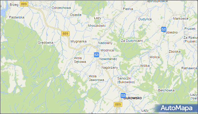 mapa Nowotaniec, Nowotaniec na mapie Targeo