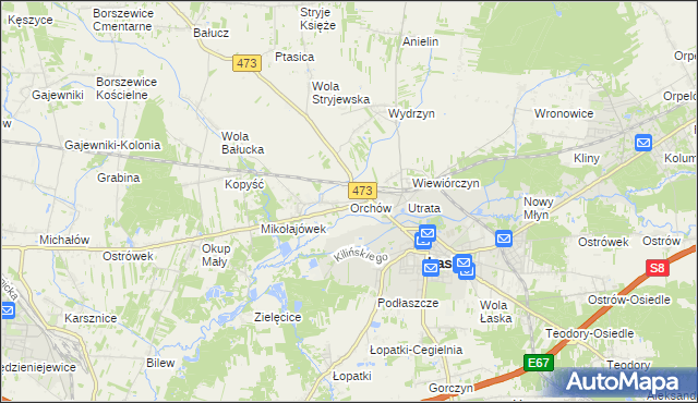 mapa Orchów, Orchów na mapie Targeo