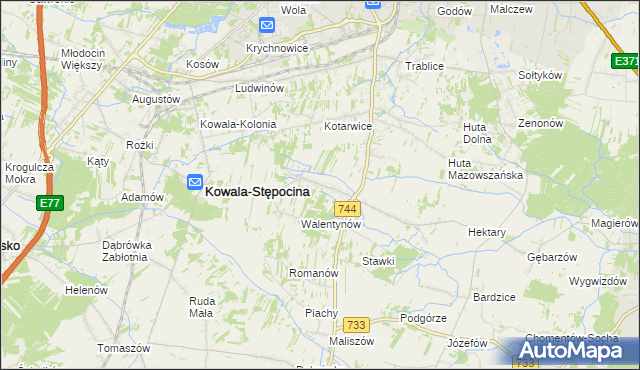 mapa Parznice, Parznice na mapie Targeo