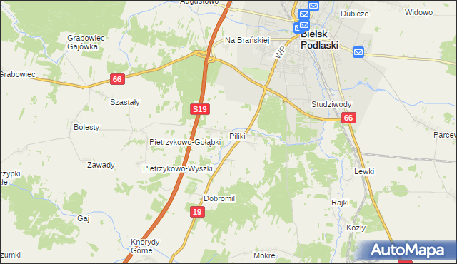 mapa Piliki, Piliki na mapie Targeo