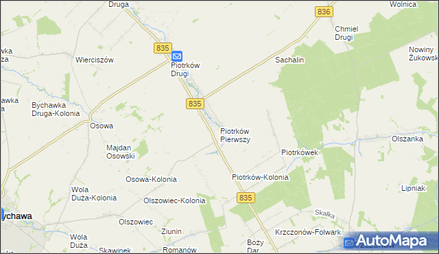 mapa Piotrków Pierwszy, Piotrków Pierwszy na mapie Targeo