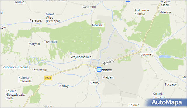 mapa Podbór gmina Tyszowce, Podbór gmina Tyszowce na mapie Targeo