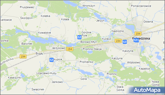 mapa Promno-Stacja, Promno-Stacja na mapie Targeo