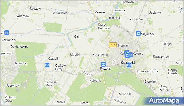 mapa Przanowice, Przanowice na mapie Targeo