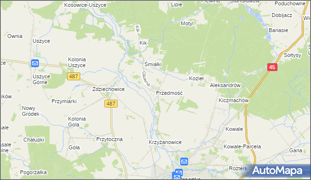 mapa Przedmość, Przedmość na mapie Targeo