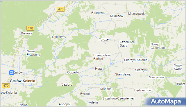 mapa Przespolew Pański, Przespolew Pański na mapie Targeo