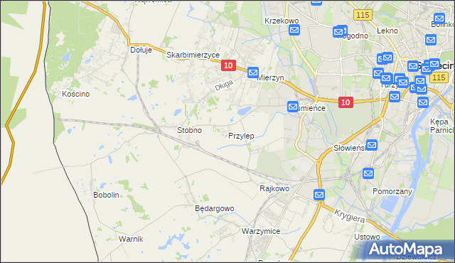 mapa Przylep, Przylep na mapie Targeo