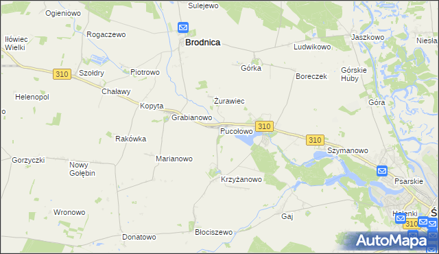 mapa Pucołowo, Pucołowo na mapie Targeo