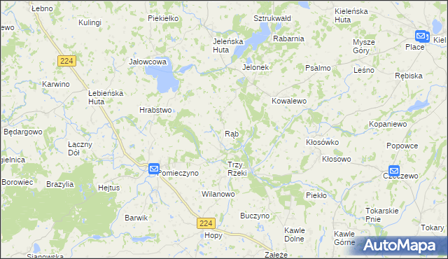 mapa Rąb, Rąb na mapie Targeo