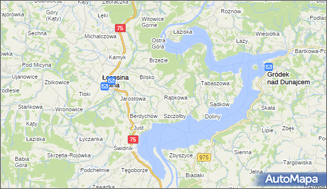 mapa Rąbkowa, Rąbkowa na mapie Targeo