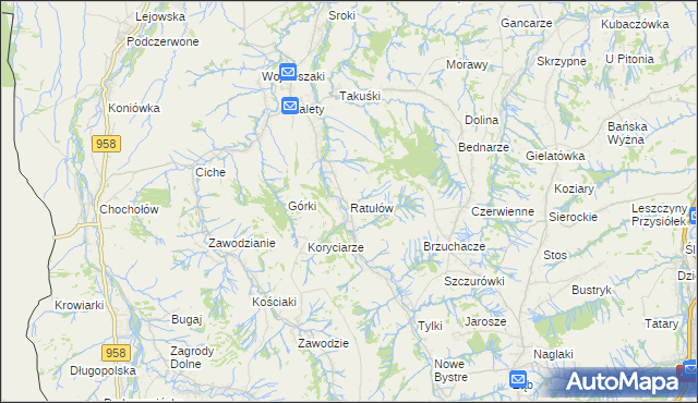 mapa Ratułów, Ratułów na mapie Targeo