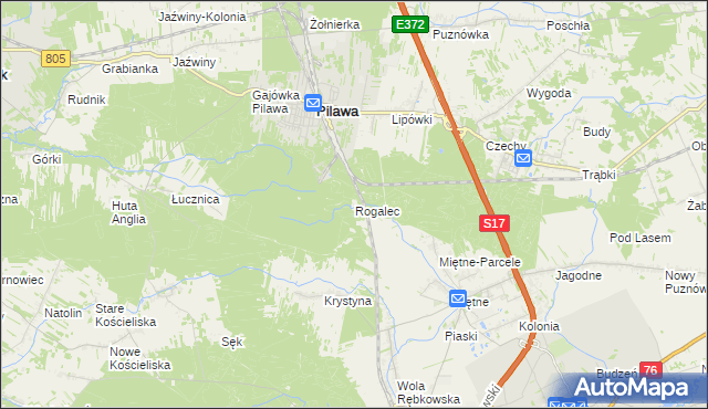 mapa Rogalec, Rogalec na mapie Targeo