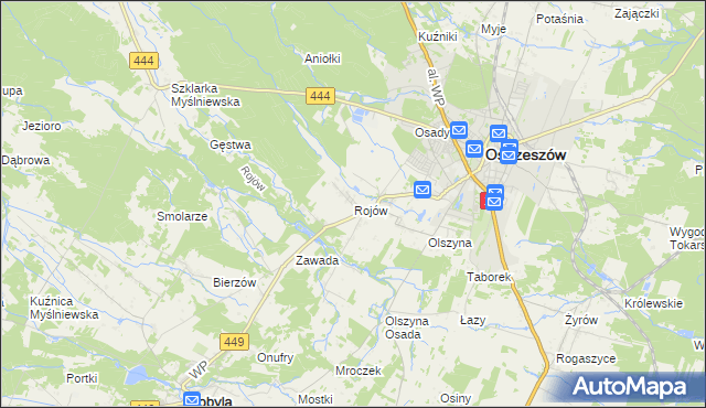 mapa Rojów, Rojów na mapie Targeo