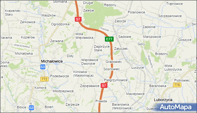mapa Sieborowice, Sieborowice na mapie Targeo