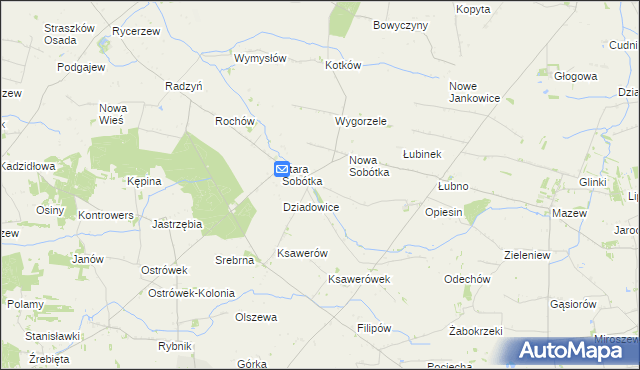 mapa Sobótka-Kolonia, Sobótka-Kolonia na mapie Targeo