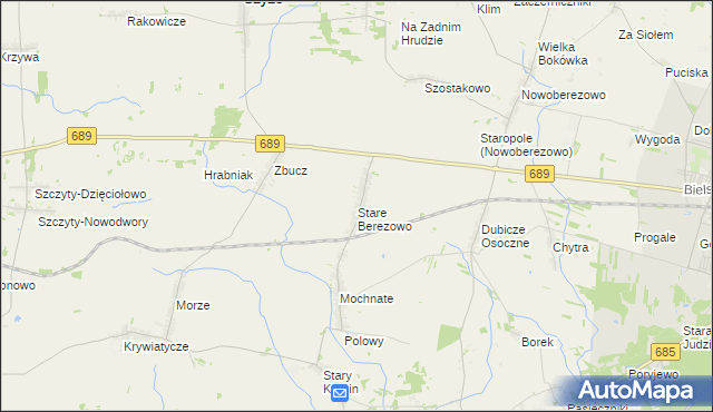 mapa Stare Berezowo, Stare Berezowo na mapie Targeo
