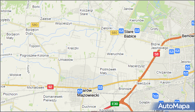 mapa Strzykuły, Strzykuły na mapie Targeo