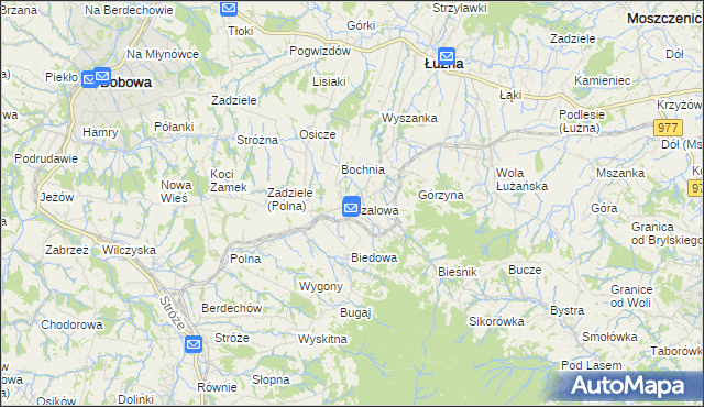 mapa Szalowa, Szalowa na mapie Targeo