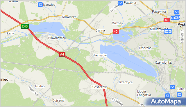mapa Taciszów, Taciszów na mapie Targeo