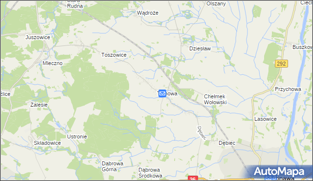 mapa Tymowa gmina Ścinawa, Tymowa gmina Ścinawa na mapie Targeo