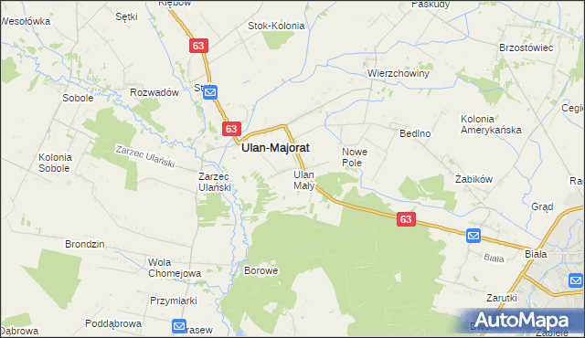 mapa Ulan Mały, Ulan Mały na mapie Targeo