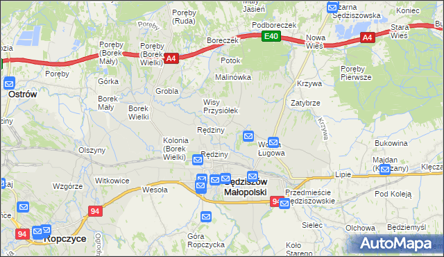 mapa Wolica Piaskowa, Wolica Piaskowa na mapie Targeo