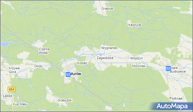 mapa Zagwiździe, Zagwiździe na mapie Targeo