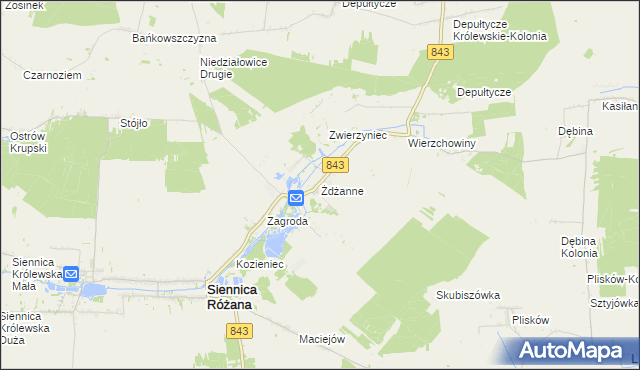 mapa Żdżanne, Żdżanne na mapie Targeo