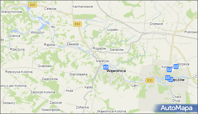 mapa Zgórzyńskie, Zgórzyńskie na mapie Targeo