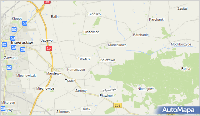 mapa Balczewo, Balczewo na mapie Targeo