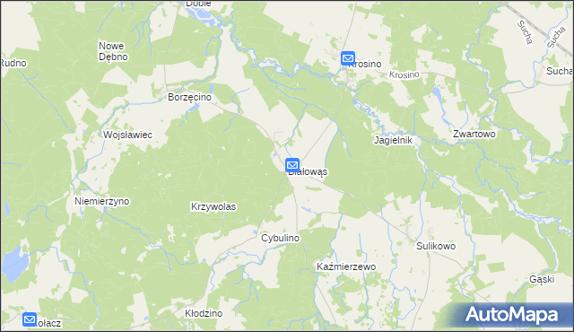 mapa Białowąs, Białowąs na mapie Targeo