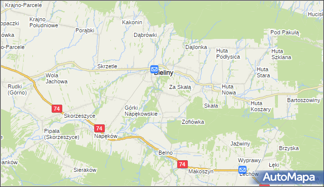 mapa Czaplów, Czaplów na mapie Targeo
