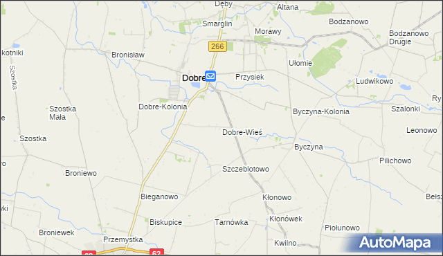 mapa Dobre-Wieś, Dobre-Wieś na mapie Targeo