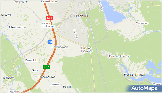 mapa Dubowo Pierwsze, Dubowo Pierwsze na mapie Targeo