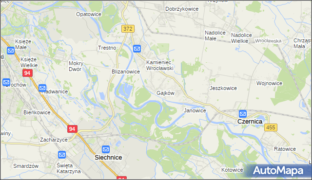 mapa Gajków, Gajków na mapie Targeo