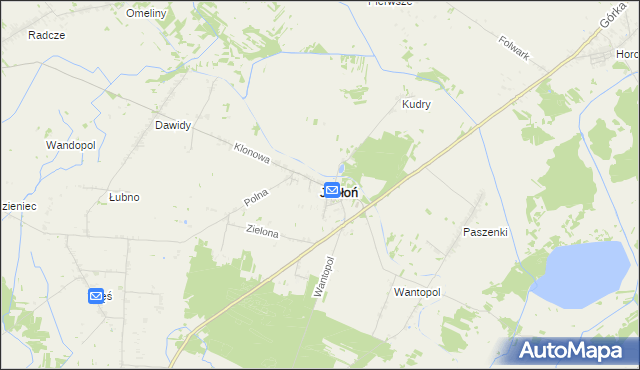 mapa Jabłoń powiat parczewski, Jabłoń powiat parczewski na mapie Targeo