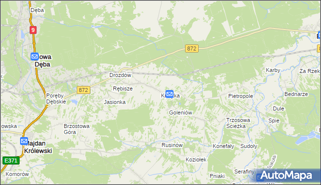 mapa Krzątka, Krzątka na mapie Targeo