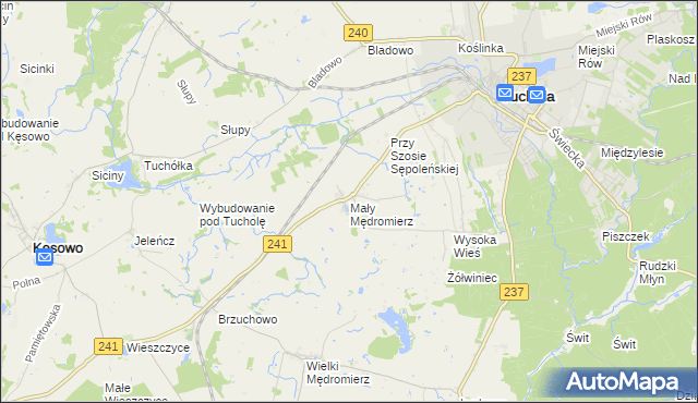 mapa Mały Mędromierz, Mały Mędromierz na mapie Targeo