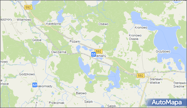 mapa Martiany, Martiany na mapie Targeo