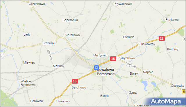 mapa Martyniec, Martyniec na mapie Targeo