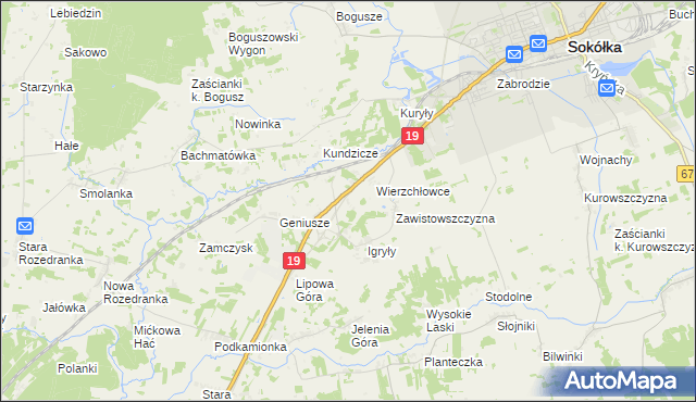 mapa Maślanka, Maślanka na mapie Targeo