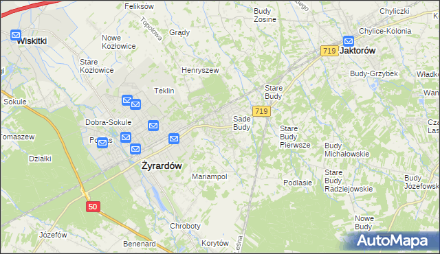 mapa Międzyborów, Międzyborów na mapie Targeo