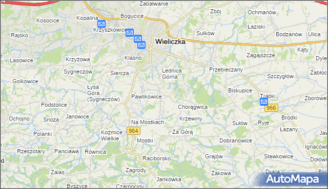 mapa Mietniów, Mietniów na mapie Targeo