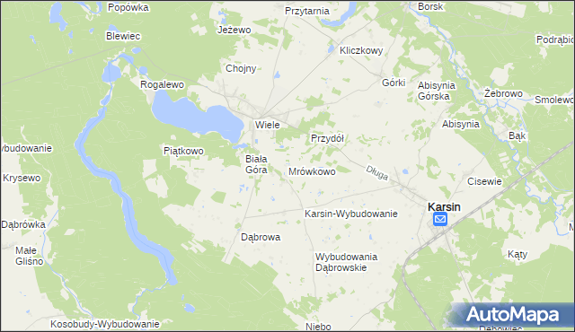 mapa Mrówkowo, Mrówkowo na mapie Targeo
